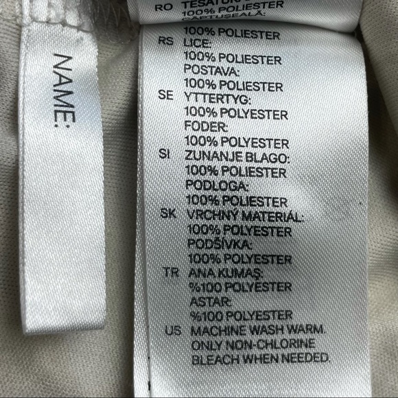 H&M Geometric Print Irregular Hem Short Sleeve Dress Size 8 - Picture 5 of 13